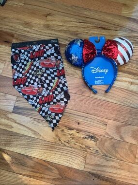 NWT Disney Bundle Includes Minnie Ear @ Pixar Cars Bandana Headband
